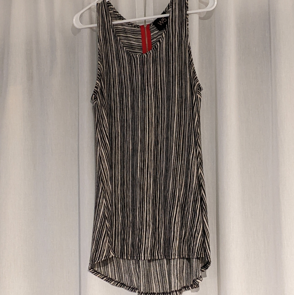 ❤ W5 Sleeveless Stripe Sweater M
